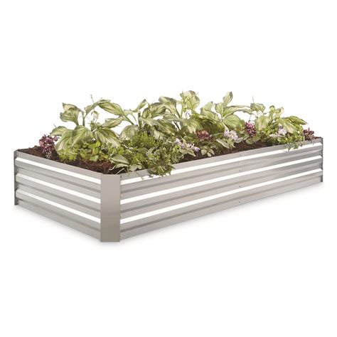 6 metal planter box|planter box with galvanized metal.